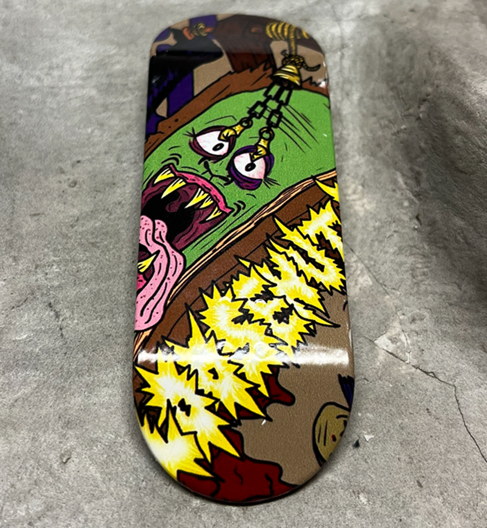 Loosenut Torture Set Right Fingerboard Deck Green Yellow 34x97