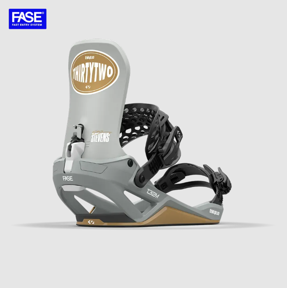 ThirtyTwo T32M Team FASE Bindings 2026 Stevens Pro Tan Large