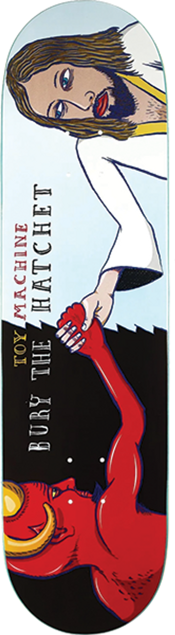 TOY MACHINE BURY THE HATCHET SYM SKATEBOARD DECK-9.0