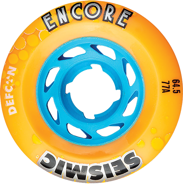 SEISMIC ENCORE 64.5mm 77a MANGO DEFCON WHEELS SET