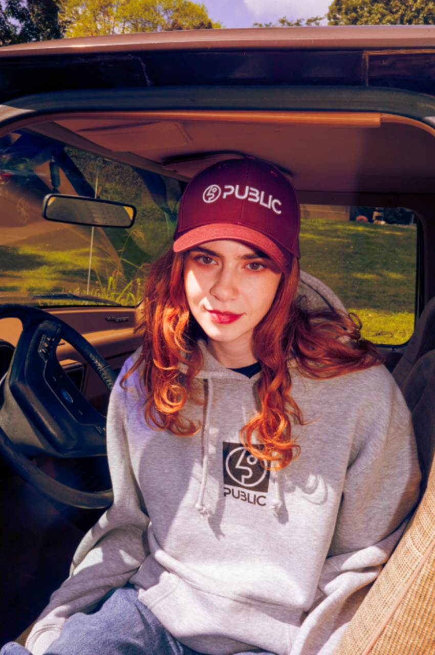 Public Box Logo Hoodie Black White