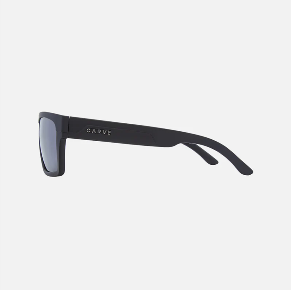 Carve Volley Polarized Injected Sunglasses Black Grey Chrome