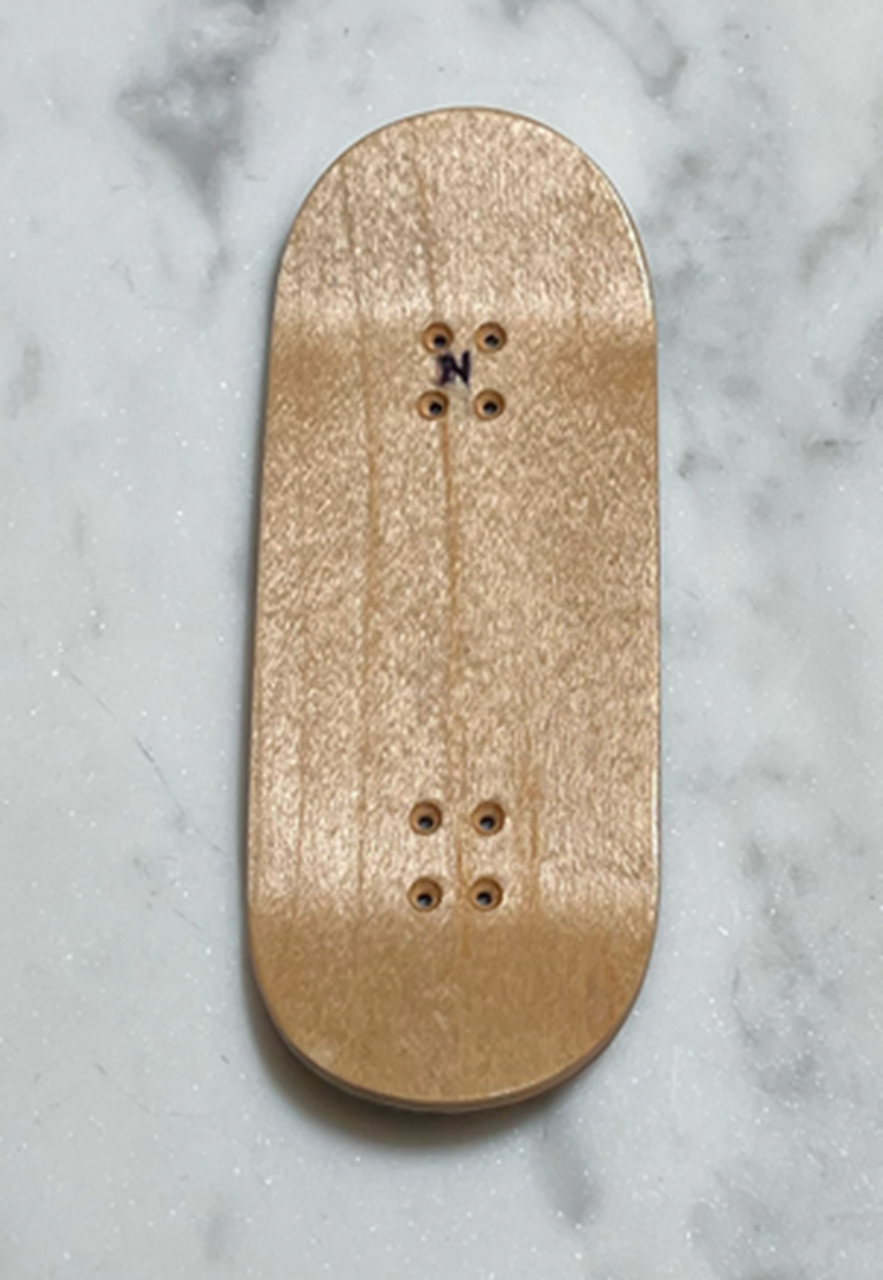 223 Vertical Logo Split Ply Fingerboard Deck Purple Brown 38.5x102 OG Low