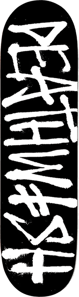 DEATHWISH DEATHSPRAY SKATEBOARD DECK 8.0 BLK/WHT