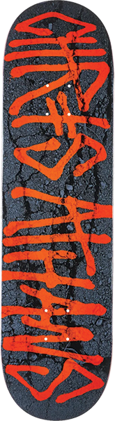 DEATHWISH ATHENS GANG NAME SKATEBOARD DECK-8.5 w/ grip