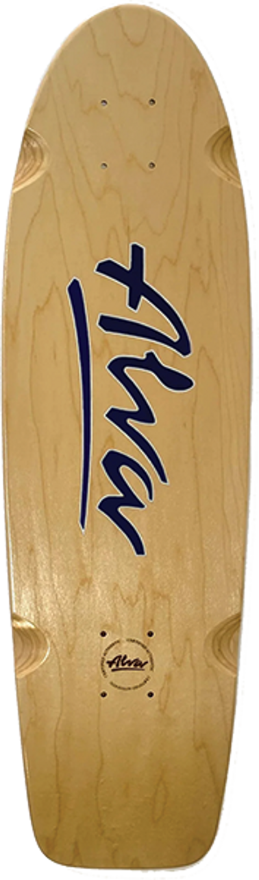 ALVA 1978 SKATEBOARD DECK-8.5x30 NAT/BLU/SIL w/grip
