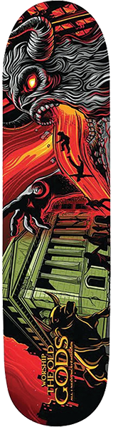 ALL I NEED WORSHIP THE OLD GODS SKATEBOARD DECK-8.25 HADES
