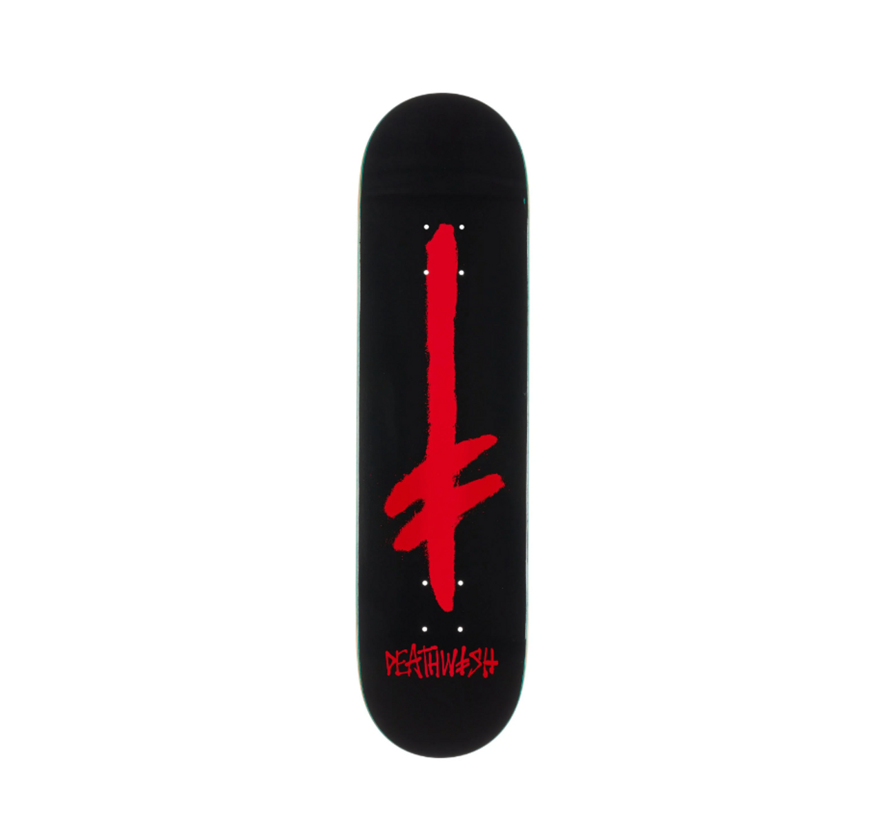 DEATHWISH GANG SPRAY SKATEBOARD DECK-7.75 BLK/RED