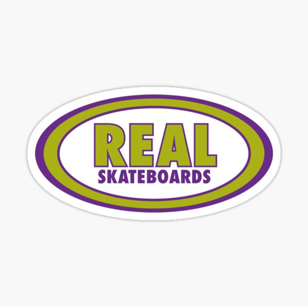 Real EasyRider Oval Logo Skateboard Deck White Glitter 8.5 wb14.25