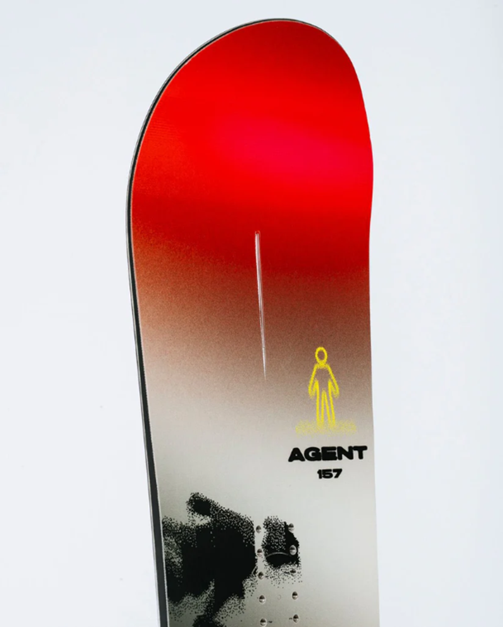 Rome Agent Snowboard 2026 Red Grey 161 WIDE