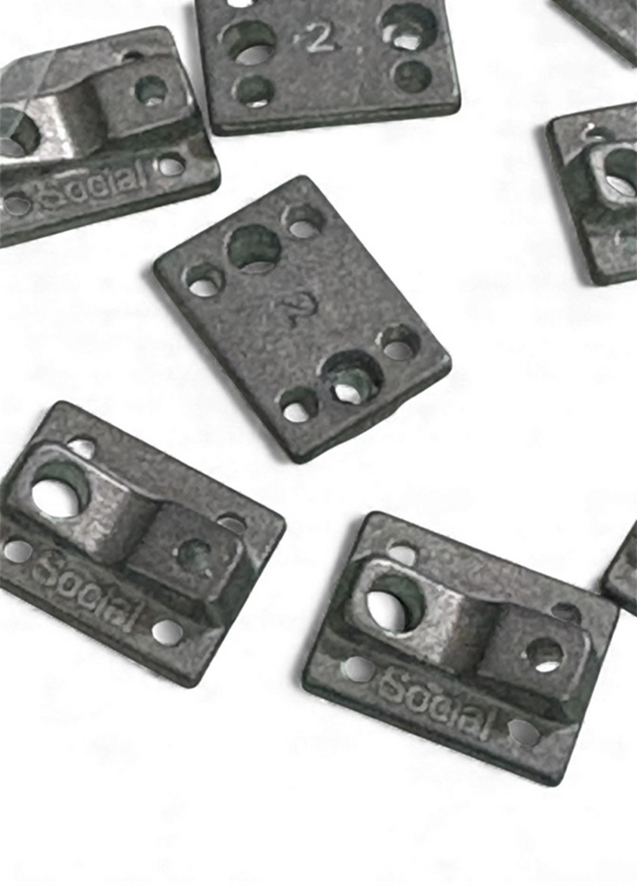 Social Team Pro Fingerboard Trucks Raw Raw 32mm