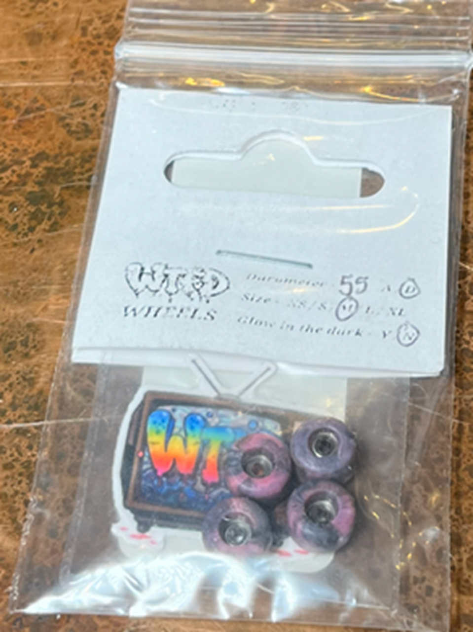 WTFD Pro FB Wheels Pink Black 8.6 55d