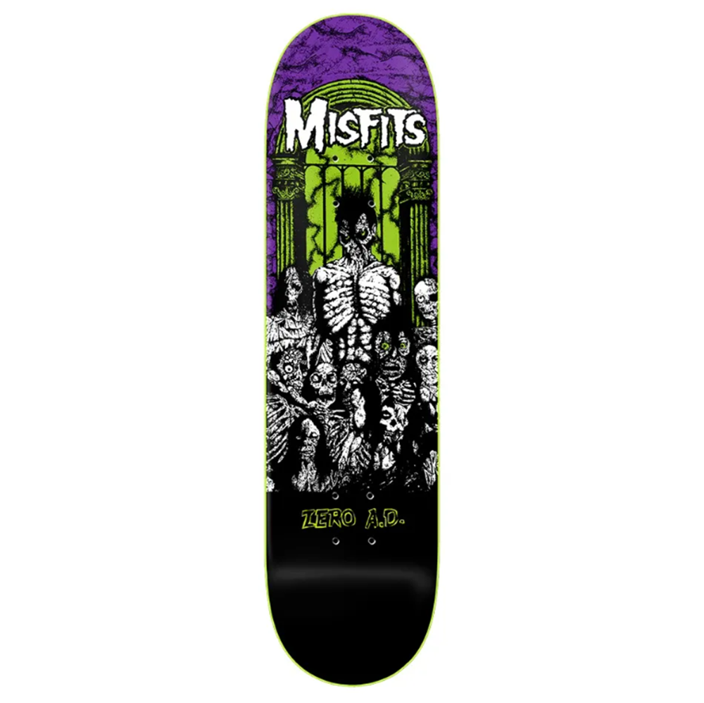 Zero Misfits AD Skateboard Deck Purple 8.25