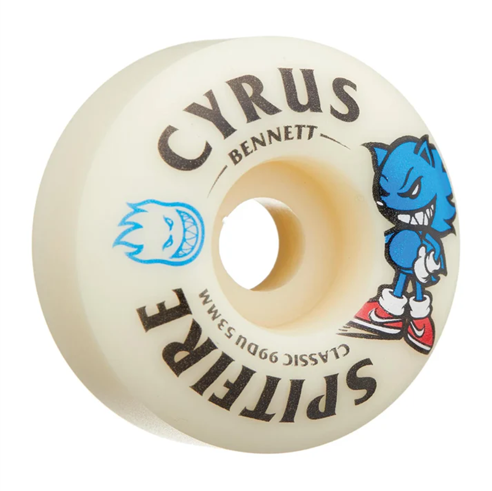 Spitifre Bennet Burn Squad Wheels Set White Blue 53/99