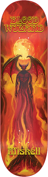 BLOOD WIZARD MISKELL ABYSS SKATEBOARD DECK 8.38 w/ grip
