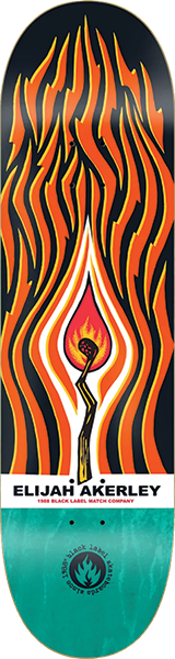 BLACK LABEL AKERLEY MATCH CO. SKATEBOARD DECK 9.0