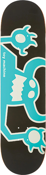 TOY MACHINE ORIGINAL MONSTER SKATEBOARD DECK 8.25 BLK/TEAL