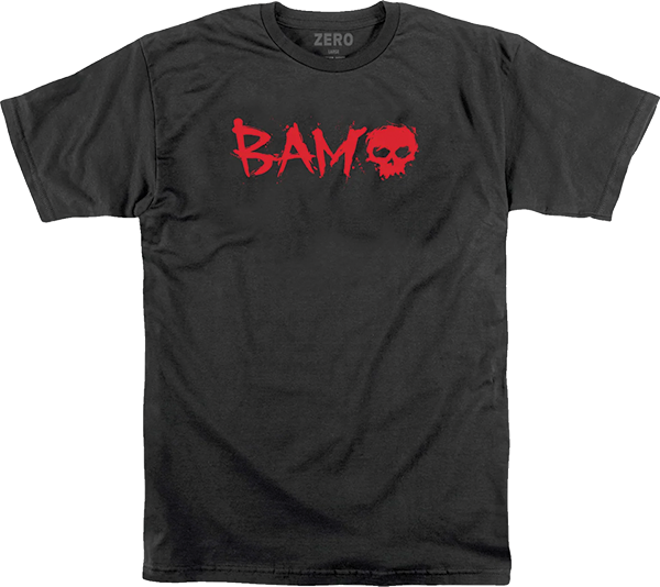ZERO BAM BLOOD SHORT SLEEVE TSHIRT SMALL BLACK/RED