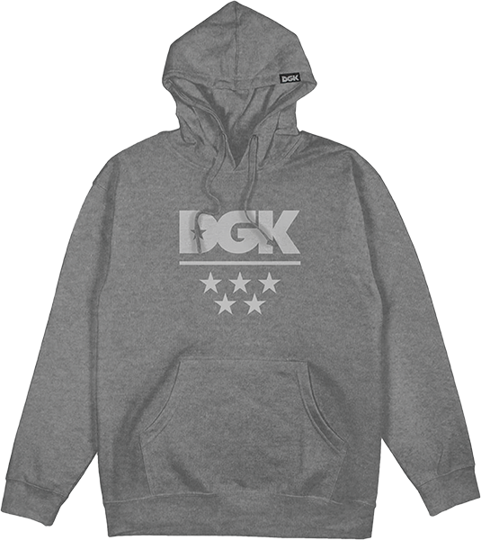 DGK ALL STAR FLEECE HOODIE SWEATSHIRT MEDIUM CHARCOAL