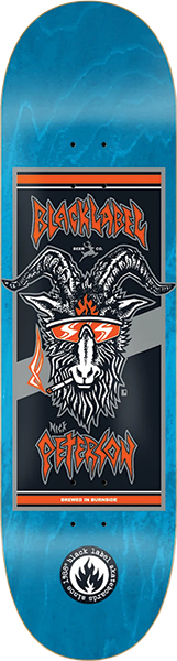BLACK LABEL PETERSON BURNSIDE BREW SKATEBOARD DECK 9.0