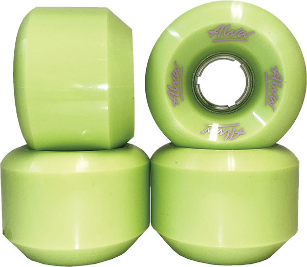 ALVA CONICAL 59MM 101A GUAC GREEN WHEELS SET