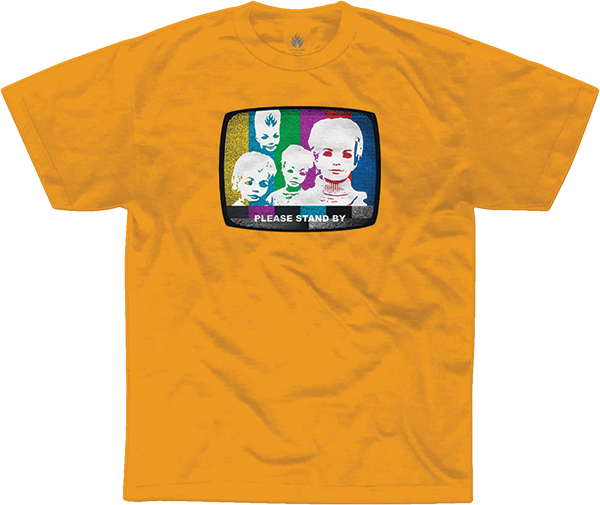 BLACK LABEL STAND BY SHORT SLEEVE TSHIRT XLARGE GOLD