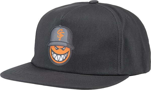 THRASHER SPITFIRE SF LOC HAT ADJ-CHARCOAL