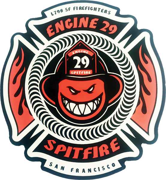 SPITFIRE ENGINE 29 MALTESE 3.75 DECAL STICKER