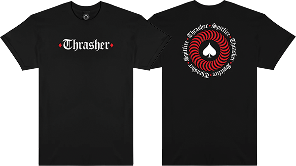 THRASHER SPITFIRE THE END OATH SHORT SLEEVE TSHIRT MEDIUM BLACK