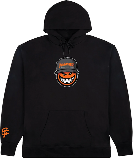 THRASHER SF LOC HOODIE SWEATSHIRT SMALL BLACK