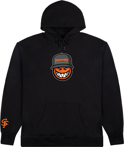 THRASHER SF LOC HOODIE SWEATSHIRT LARGE BLACK