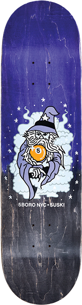 5BORO SUSKI 5 BALL WIZARD SKATEBOARD DECK 8.25
