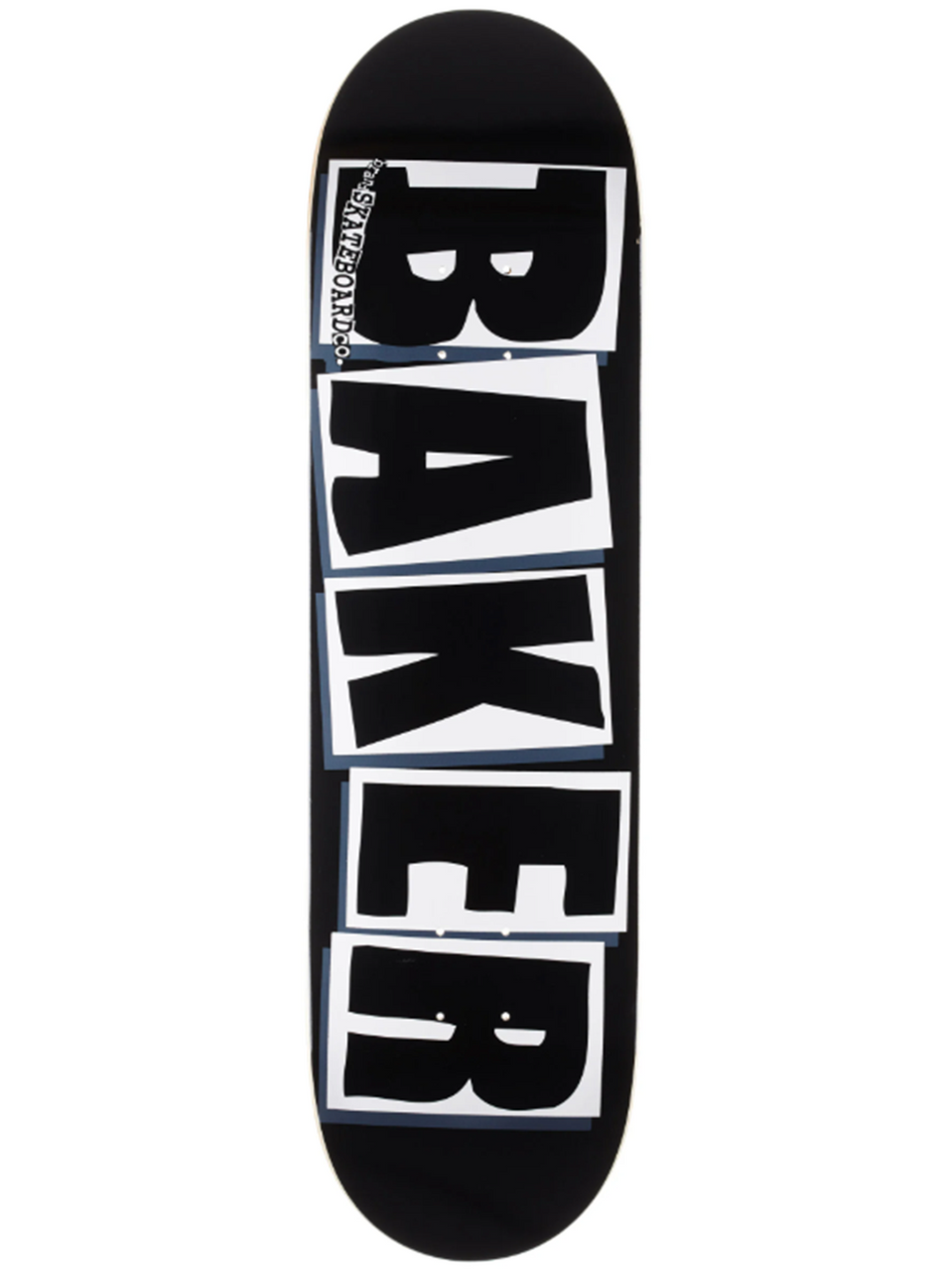 Baker 3 Logo Skateboard Deck Black White 8.5 Square