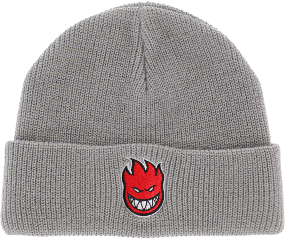 Spitfire Bighead Fill Cuff Beanie Gray Red One Size