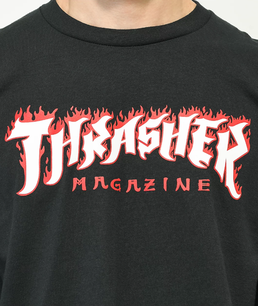 Thrasher Possessed Logo Longsleeve Tshirt Black XL