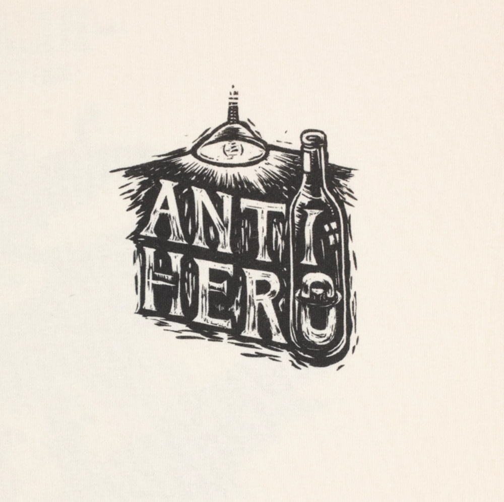Anti Hero Carnales Blanco SS Tshirt Cream Black XL