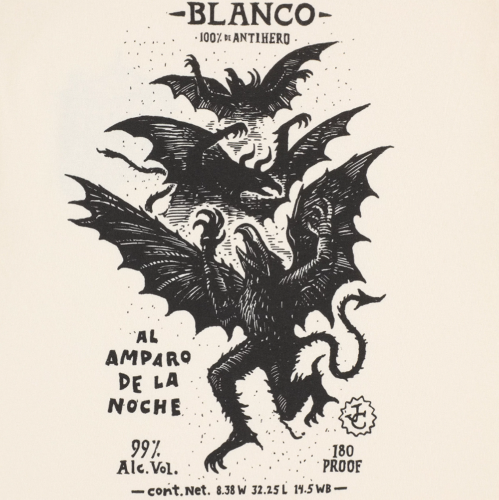 Anti Hero Carnales Blanco SS Tshirt Cream Black XL