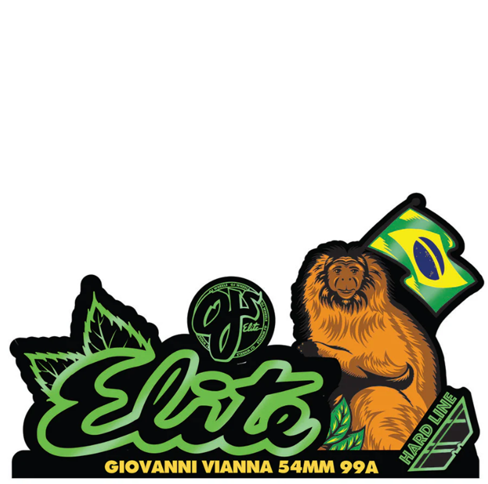 OJ Vianna Elite Hardline Wheels Set Nat Green 54mm/99a