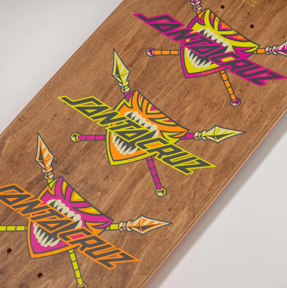 Santa Cruz Salba Freedance Pro Skateboard Deck Black Orange 8.8 x 32