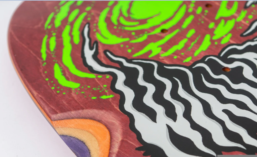 Santa Cruz Winkowski Bigfoot Pro Skateboard Deck Purple Stain 10.35x30.54