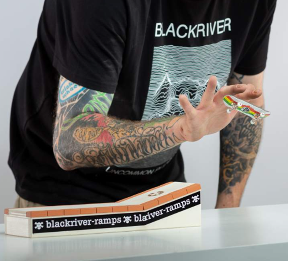 Blackriver Brick Curb Fingerboard Ledge Natural 13 x 4