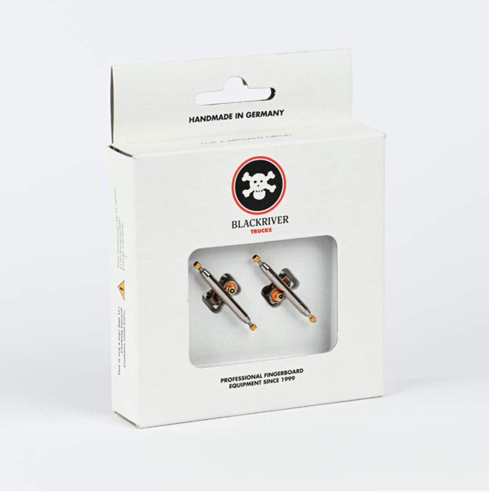 Blackriver Pro Dual Bearing Trucks Silver Silver 34mm