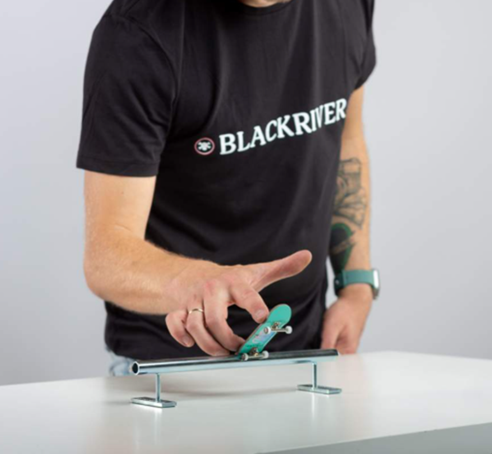 Blackriver IronRail Pipe Low Fingerboard Rail Silver 12inch