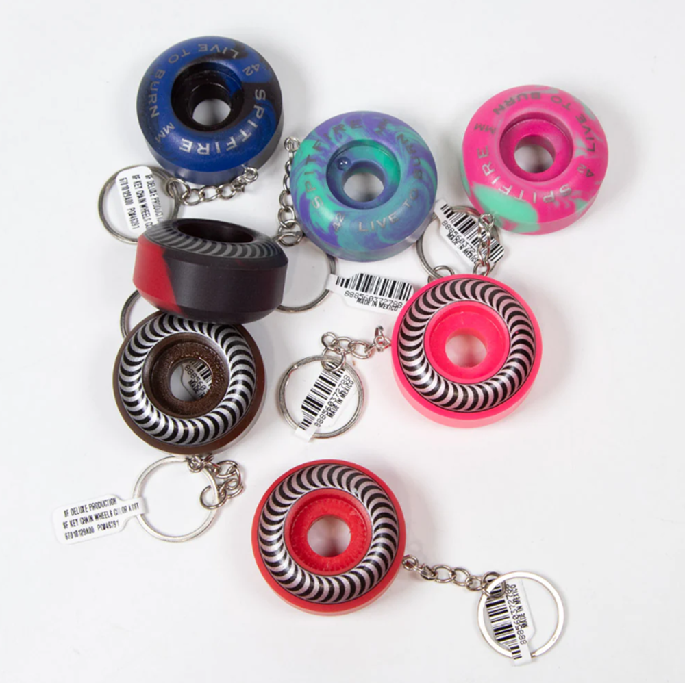 Spitfire Bighead Keychain Swirl Assorted Colors One Size