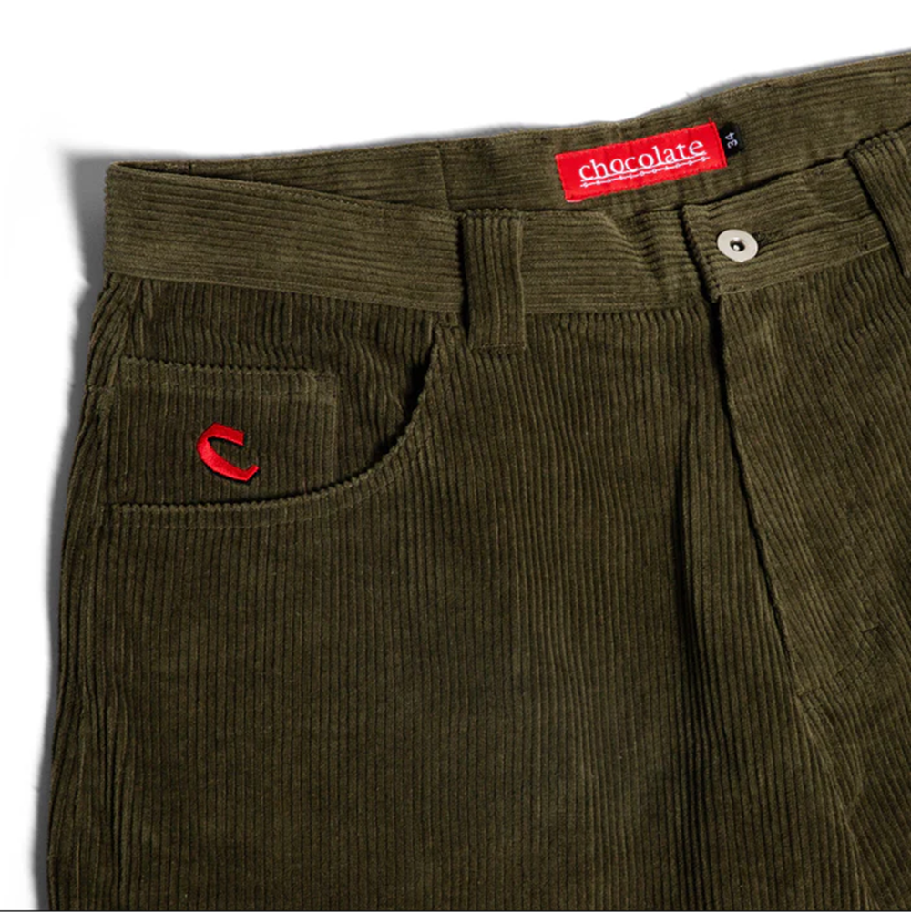 Chocolate Cord Pants Olive 30