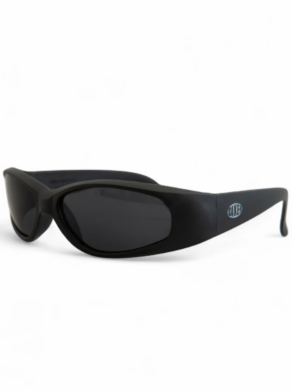 Baker Oval Wraparound Sunglasses Black OneSize