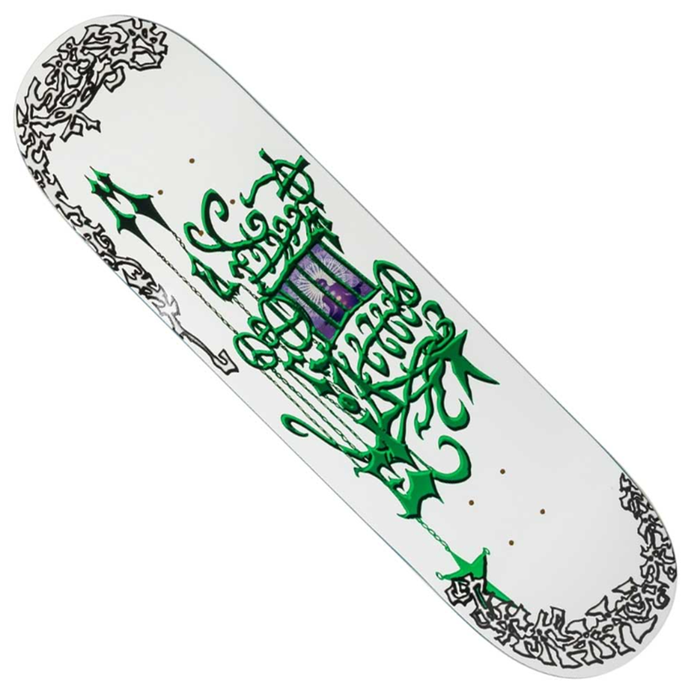 There Marbie Magic Healing Skateboard Deck White Green 8.25 wb14.0