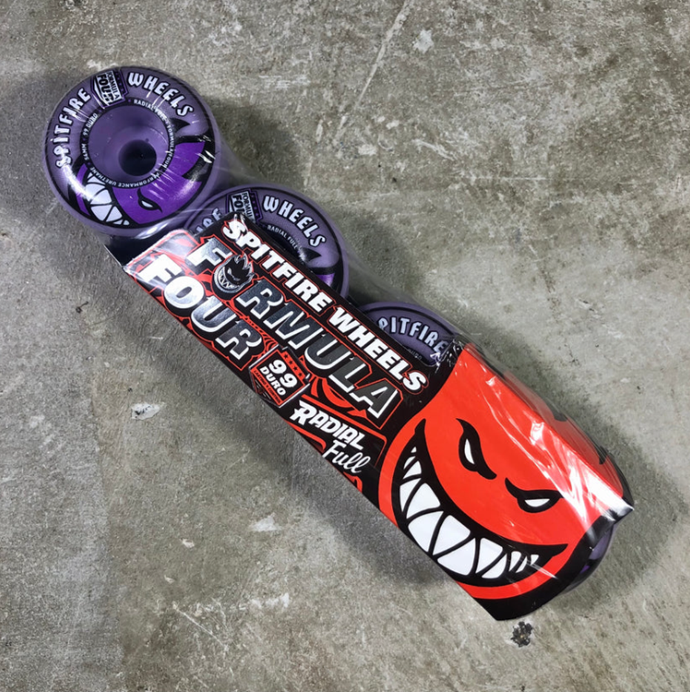 Spitfire F4 Radial Full Skateboard Wheels Purple 54/99