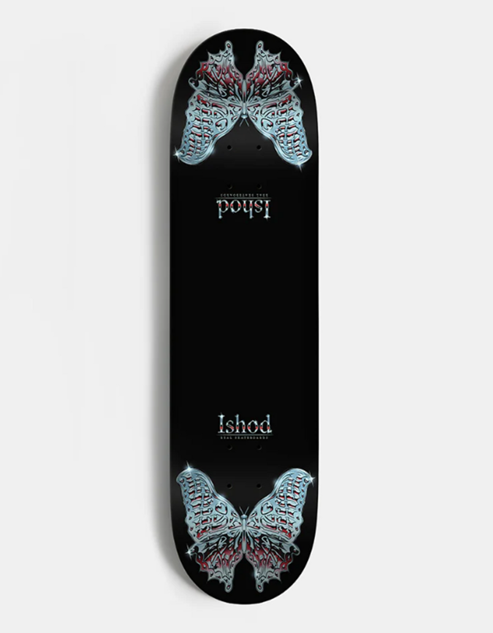 Real ISHOD DBX Mariposa Redux Skateboard Deck Black 8.3 wb14.4
