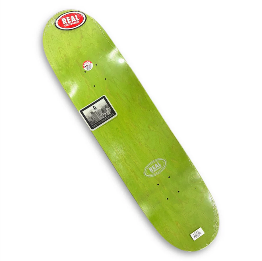 Real Herman Troll Dom Skateboard Deck Green Stain 8.5 wb14.38